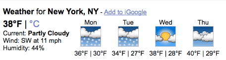 NY weather